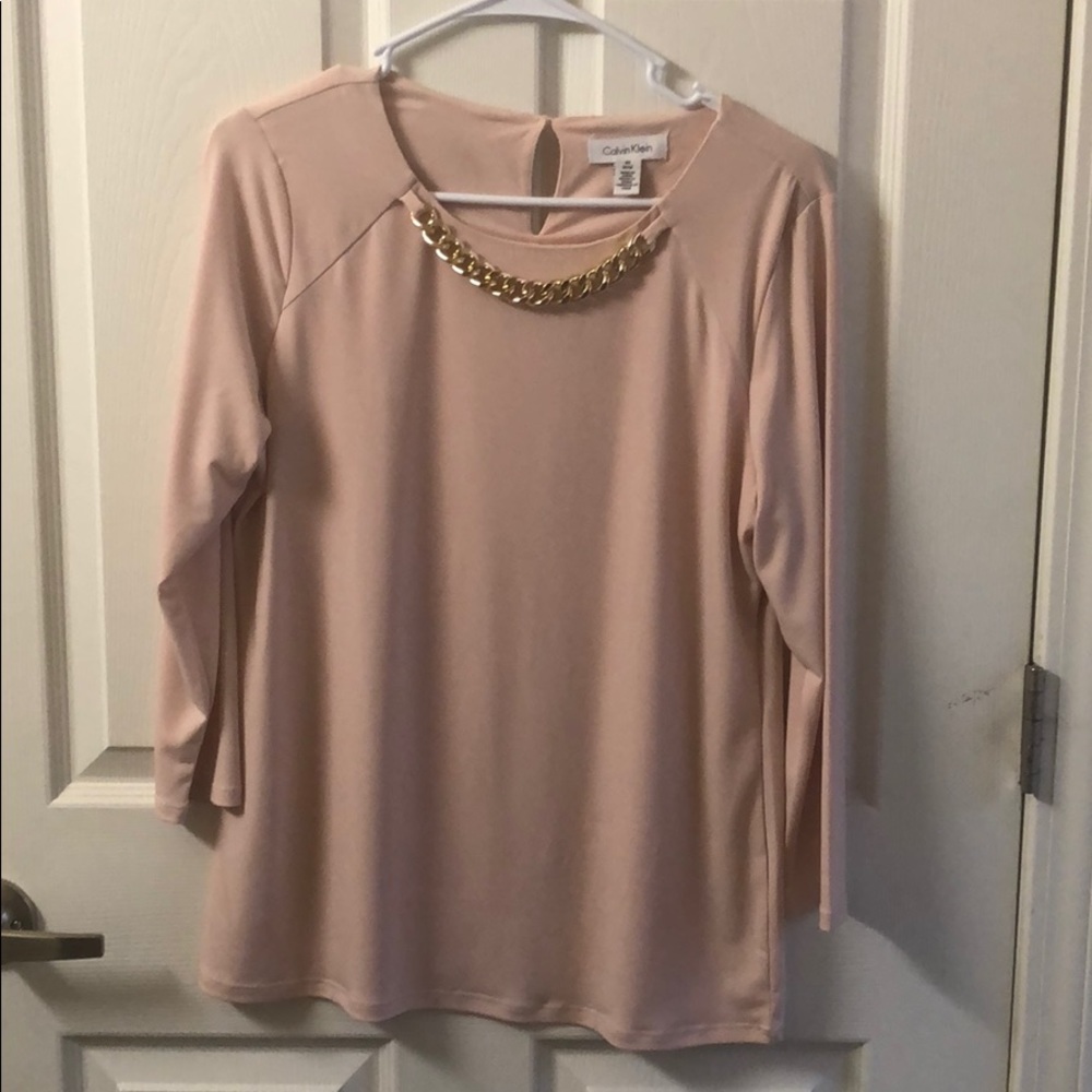 Calvin Klein chain blouse